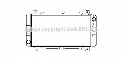 AVA QUALITY COOLING fd2010 -  Радиатор, охлаждение двигателя